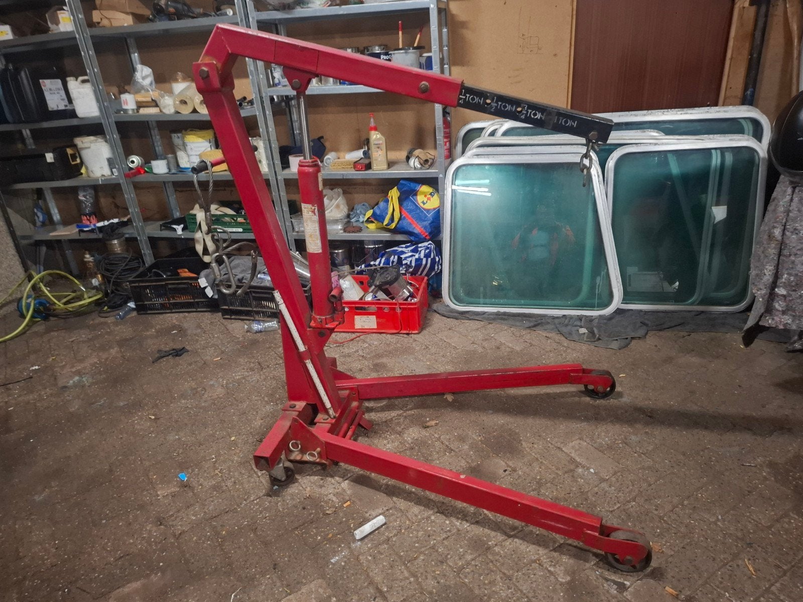 Motorlift 1 ton - QYC-3 - Gebruikt, Ophalen, Gebruikt, Onbekend, Onbekend