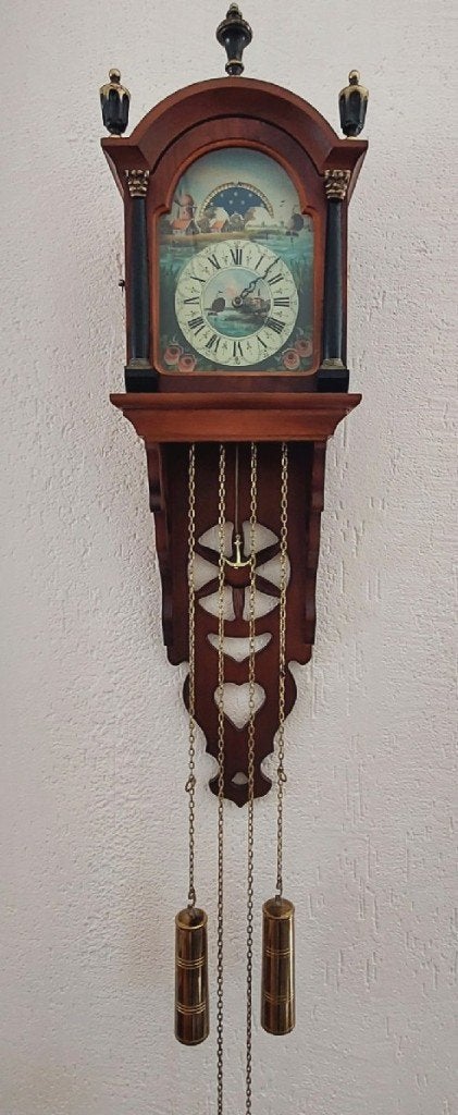 Friese Staartklok, Huis en Inrichting, Ophalen, Vintage, Analoog, Met gewichten