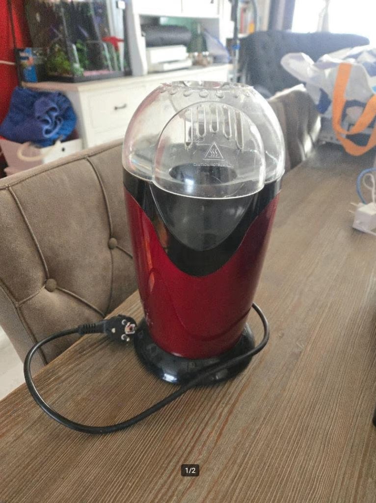 popcorn machine, Overige typen, Ophalen of Verzenden, Gebruikt, Rood
