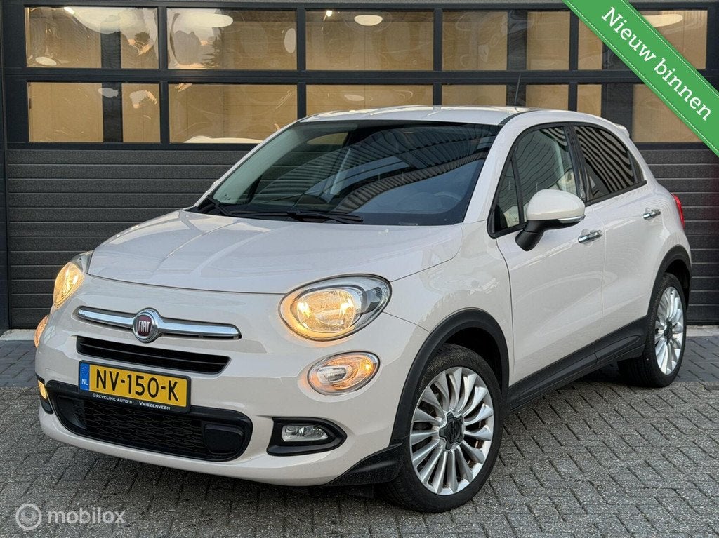 Fiat 500 X 1.4 Turbo MultiAir Lounge | Cam | Dodeh | Keyless, Voorwielaandrijving, Gebruikt, 4 cilinders, Met garantie (alle)