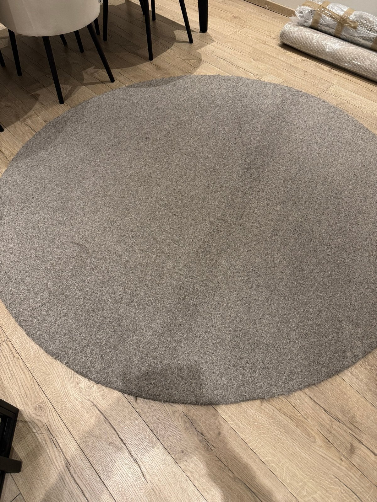 Bolia Natura Vloerkleed - Rond, Grijs, 100% Wol, Ophalen, 100 tot 150 cm, Rond, 200 cm of meer