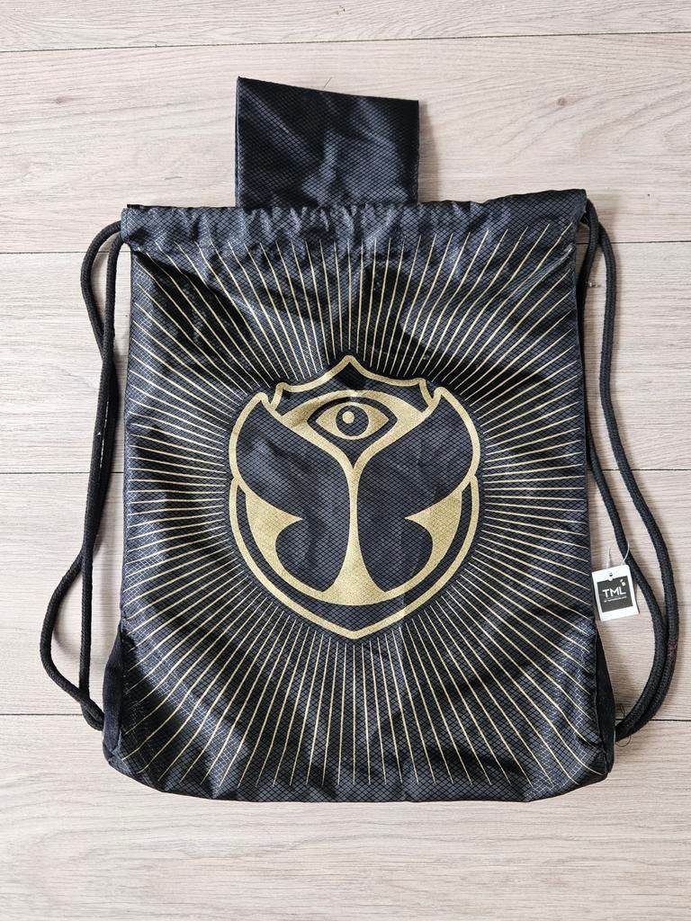 Tomorrowland Gymbag – Zwart/Goud (Nieuw met kaartje), Ophalen of Verzenden, Nieuw, Zwart