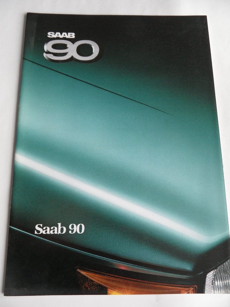 SAAB 90 oldtimerauto 1986 folder, Verzenden, Gelezen, Overige merken