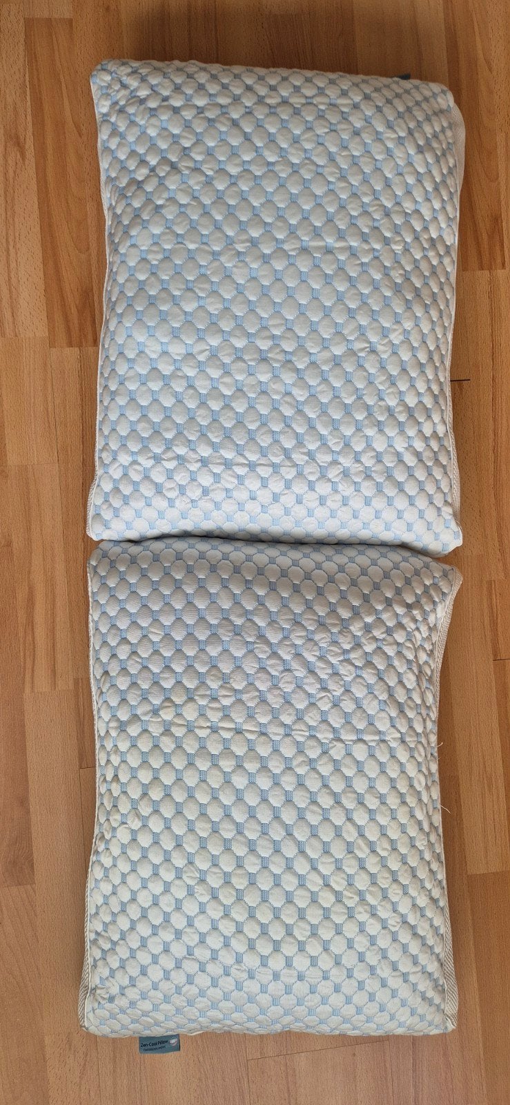 2 hoofdkussens, Beau maison, Zen-cool, Ophalen of Verzenden, Zo goed als nieuw, Wit, Vierkant