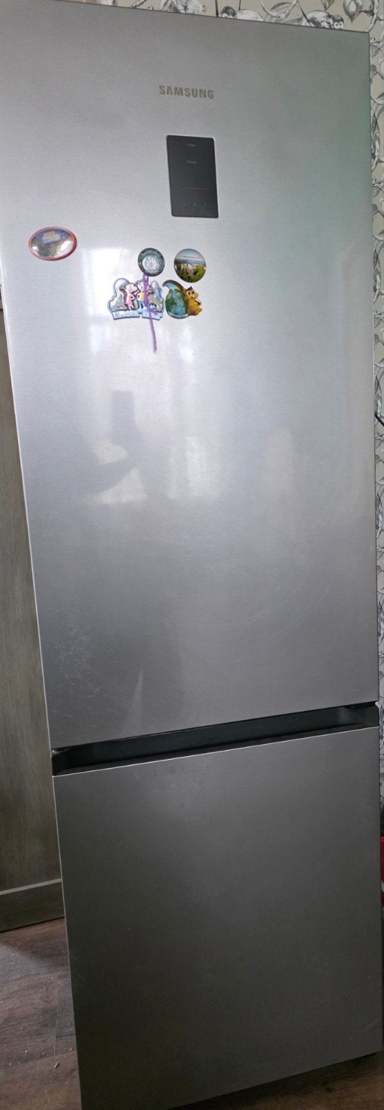 Samsung Koelkast met Vriezer - Zilver, Goede Staat, Ophalen, Gebruikt, 200 liter of meer, 60 cm of meer