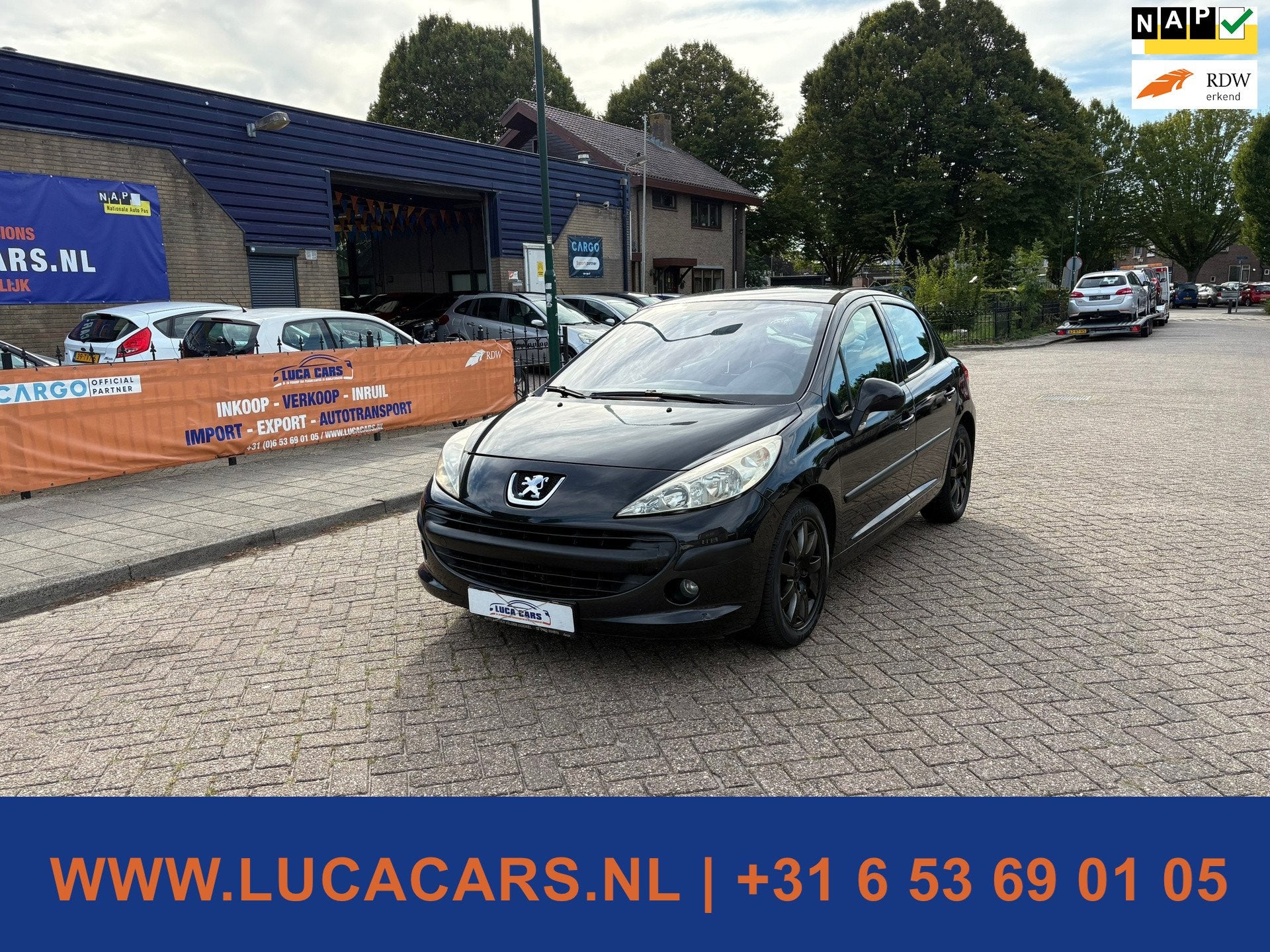 Peugeot 207 1.6-16V XT Airco NIEUWE APK!, Auto's, Peugeot, Voorwielaandrijving, Gebruikt, Zwart, Bedrijf