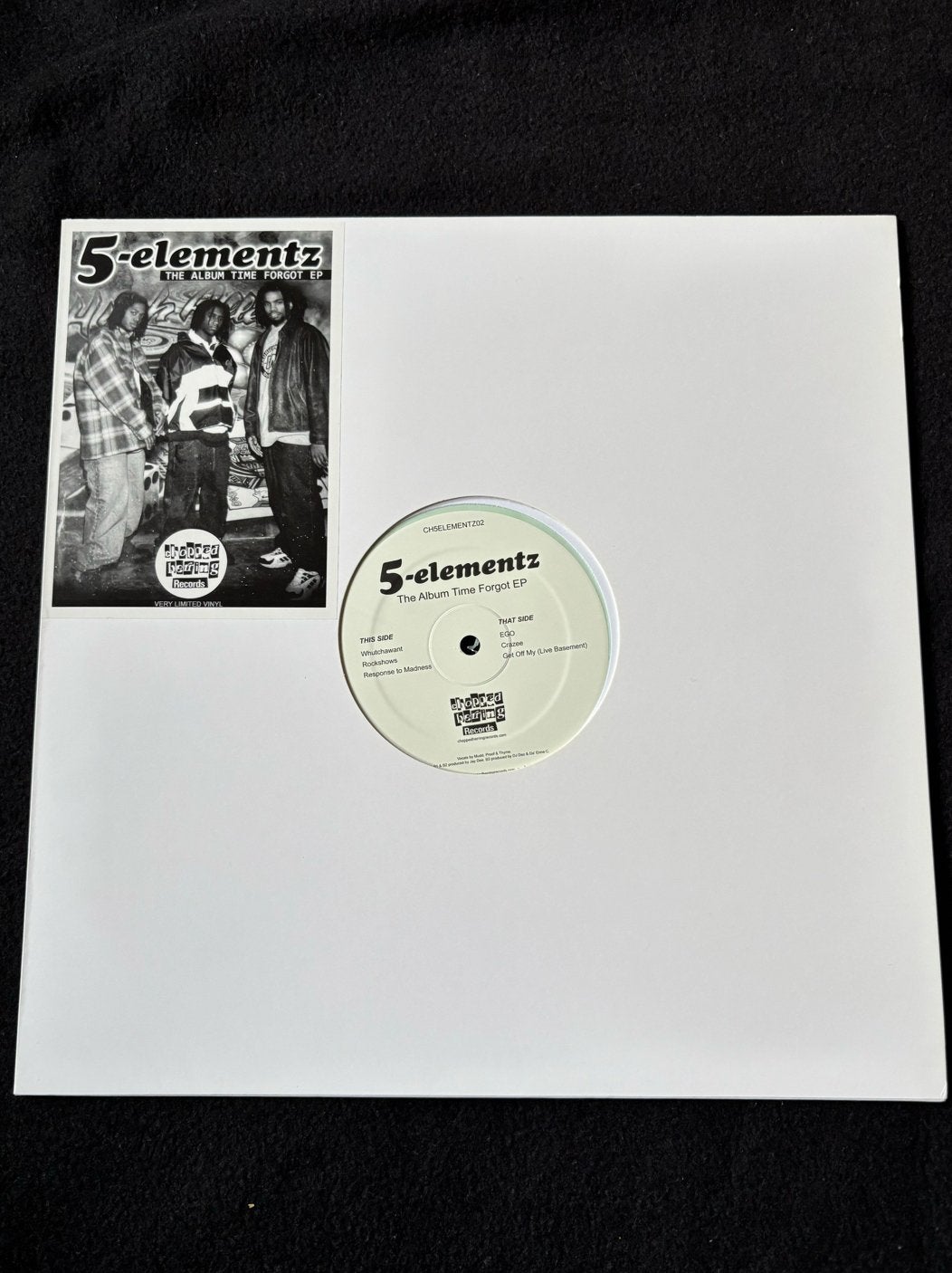 5-Elementz - The Album Time Forgot EP (green) J Dilla prod!!, Colored vinyl, Ophalen of Verzenden, Zo goed als nieuw, EP