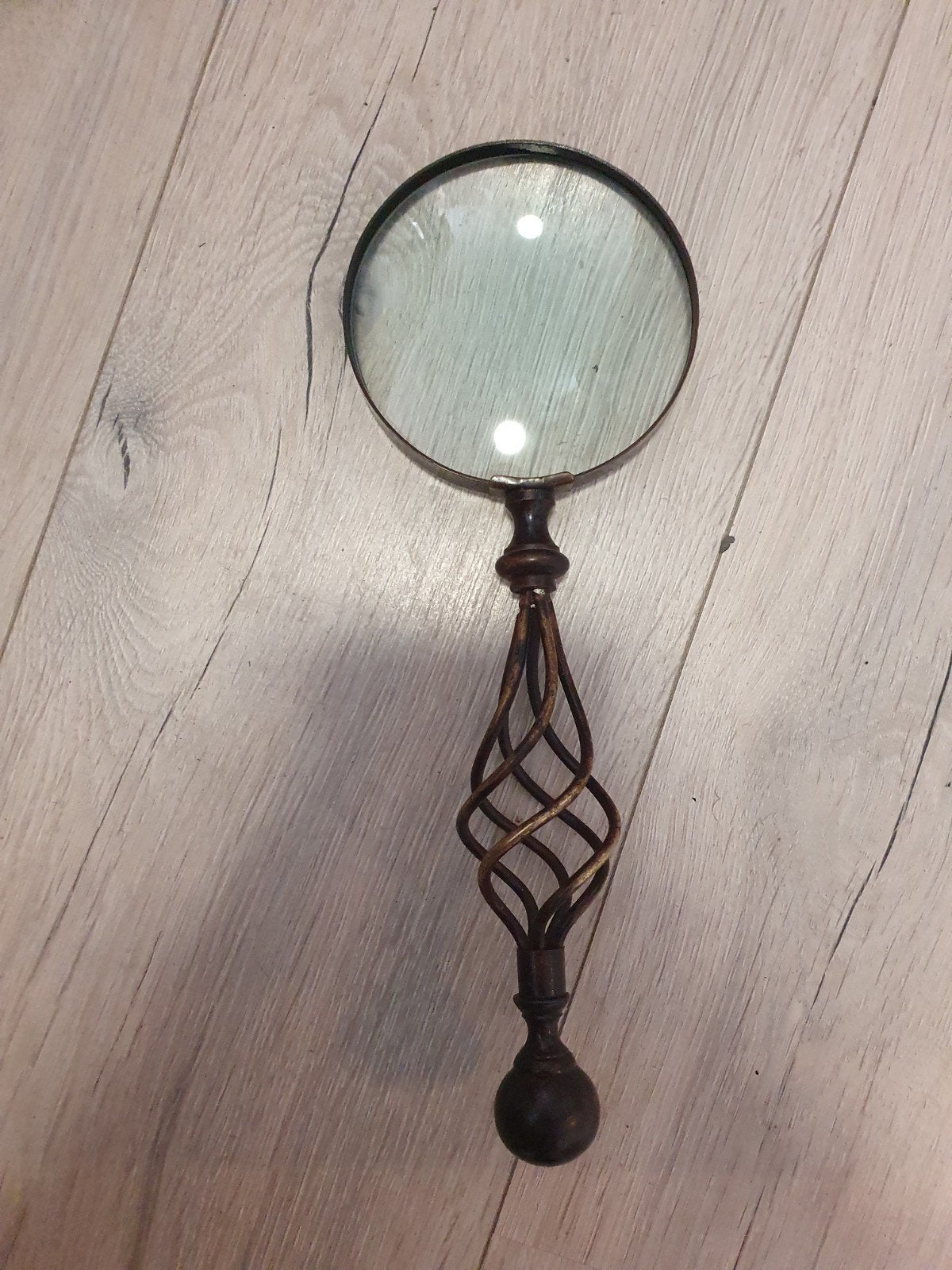brocante handloep, Vergrootglas of Loep, Onbekend, Ophalen of Verzenden, Zo goed als nieuw