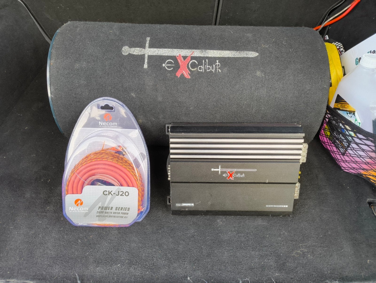 Excalibur Set Met Stealth Subwoofer + 4ga kabelset, Ophalen, Gebruikt