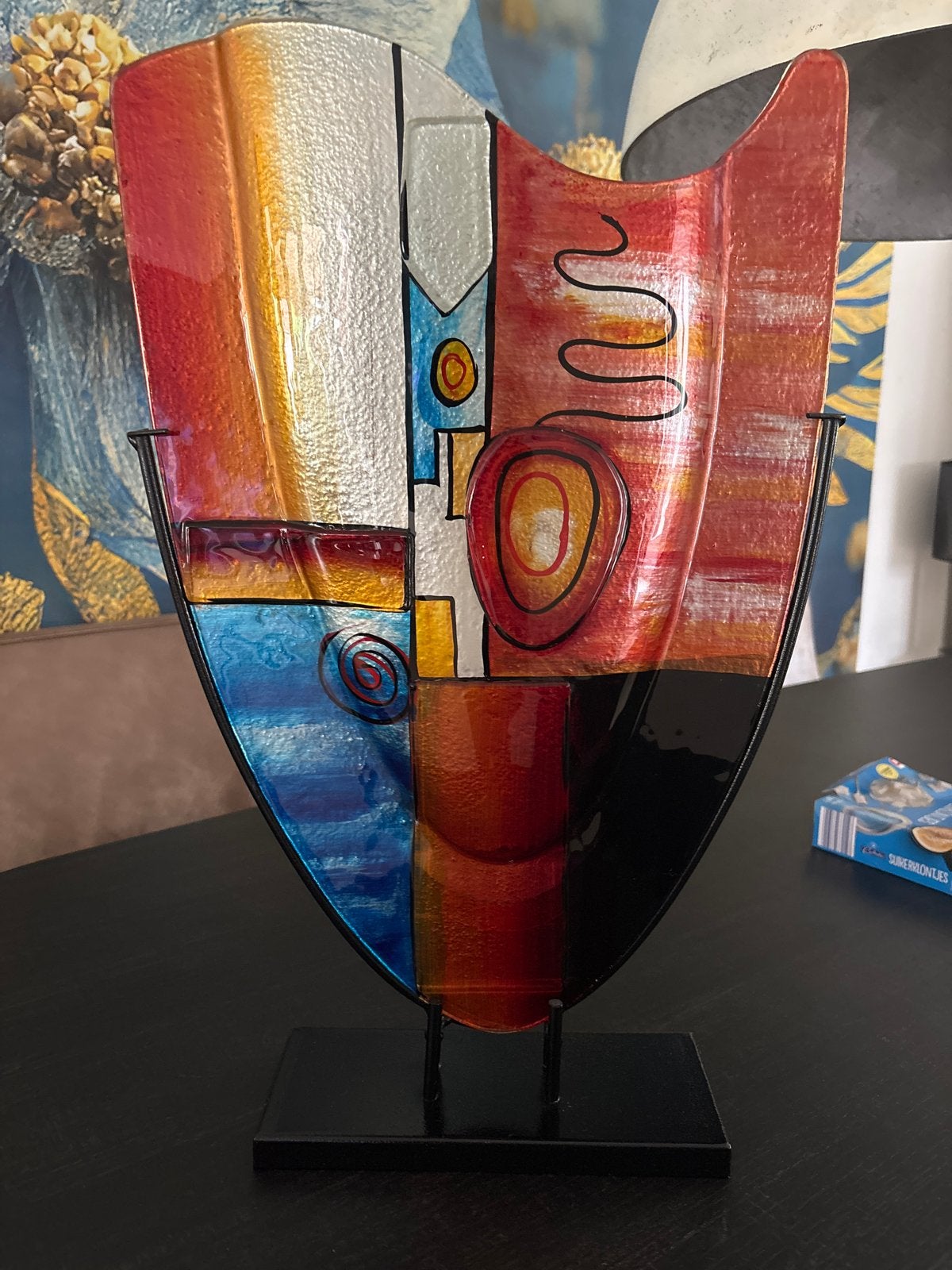 Gilde Glas Art vaas Fushion, Ophalen of Verzenden