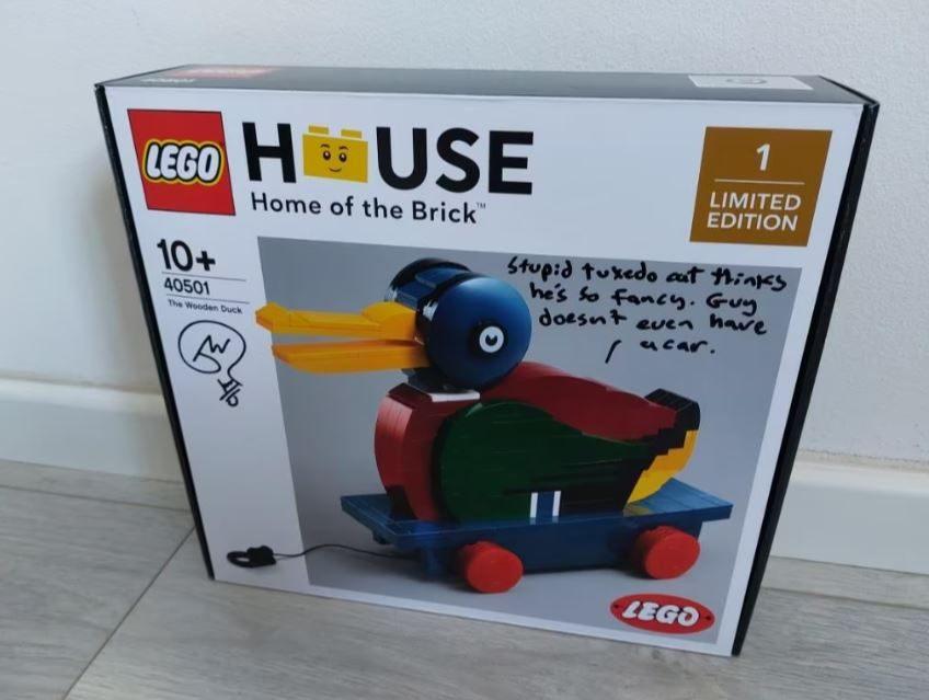Lego 40501 - Eend, nieuw in doos, uniek gesigneerd, Overige thema's, Lego, Ophalen of Verzenden, Complete set