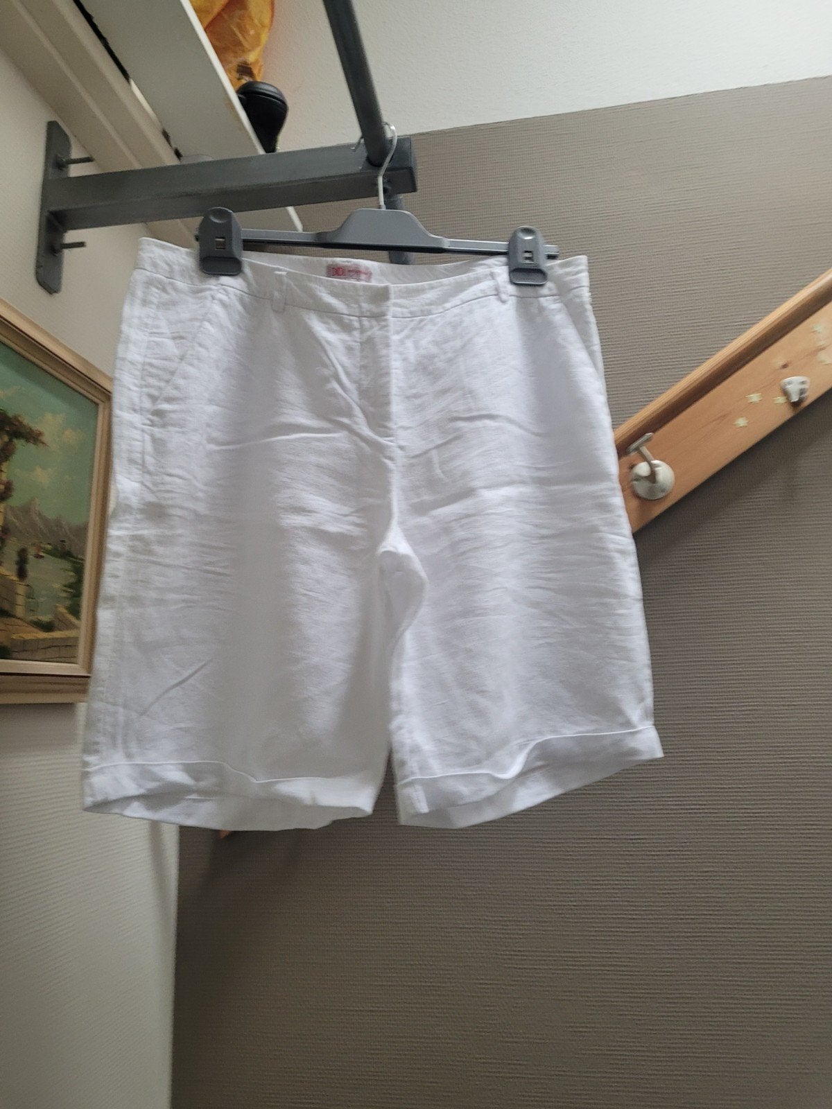 Didi pretty different linnen korte broek - Maat 42 (L), Kort, Wit, Maat 42/44 (L), Didi