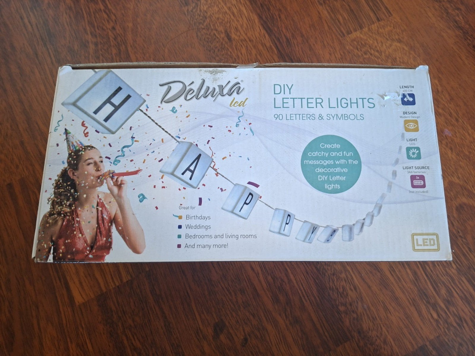 DIY LED Letter Lights - Creëer je eigen boodschap!, Kunststof, Ophalen of Verzenden, Zo goed als nieuw, Modern