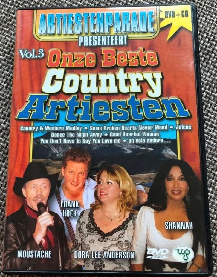 DVD + CD Onze Beste Country Artiesten vol 3, Ophalen of Verzenden, Zo goed als nieuw, Overige typen