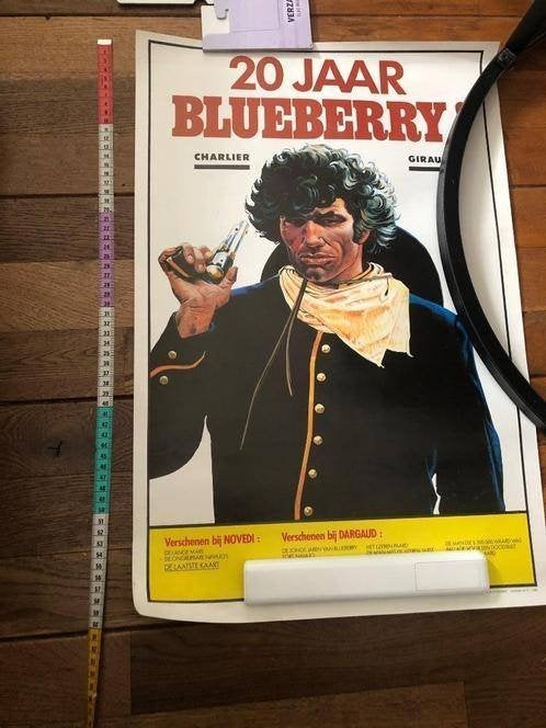 20 jaar blueberry poster 1983 DDisp giraud, Eén stripboek, Ophalen of Verzenden, Zo goed als nieuw