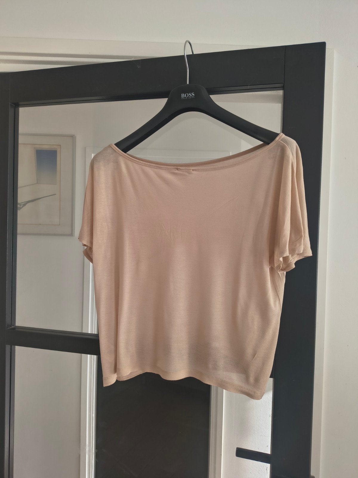 Cropped top Filippa K  36. 10 % zijde, 90% viscose, Beige, Ophalen of Verzenden, Korte mouw, Maat 36 (S)