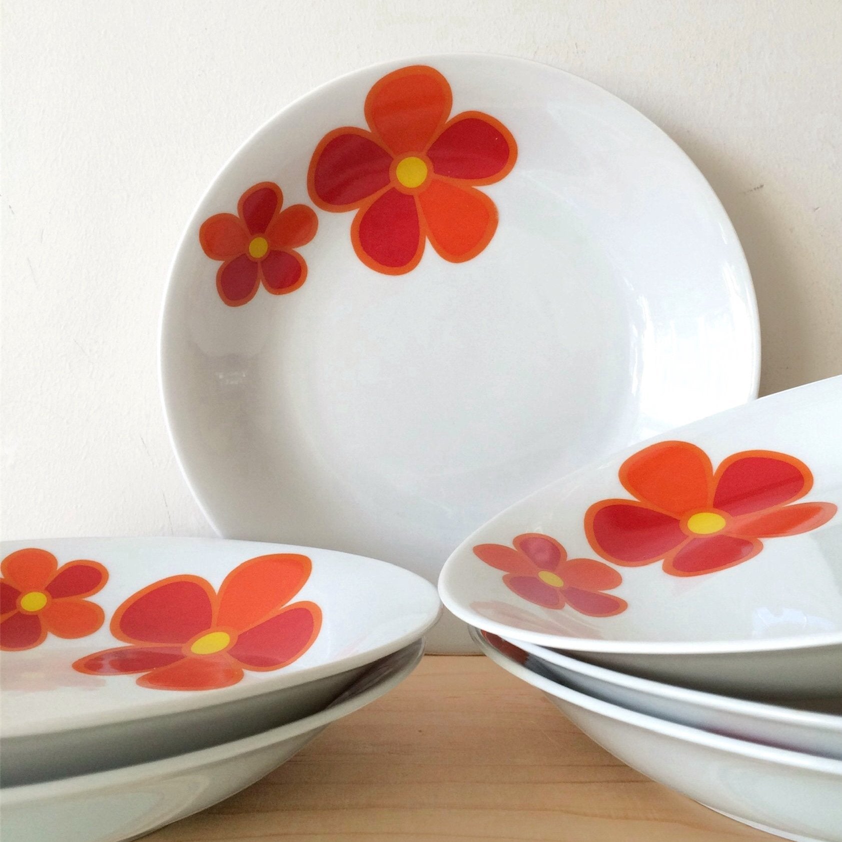 Set van 6 Vintage Borden Winterling Marktleuthen Bavaria, Ophalen of Verzenden, Zo goed als nieuw, Bord(en), Overige stijlen