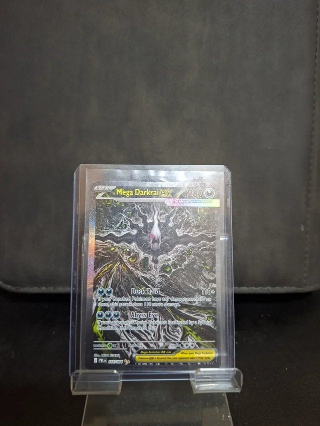 Mega Darkrai EX Pokémon kaart - Mint Conditie, Hobby en Vrije tijd, Ophalen of Verzenden, Zo goed als nieuw, Losse kaart, Foil