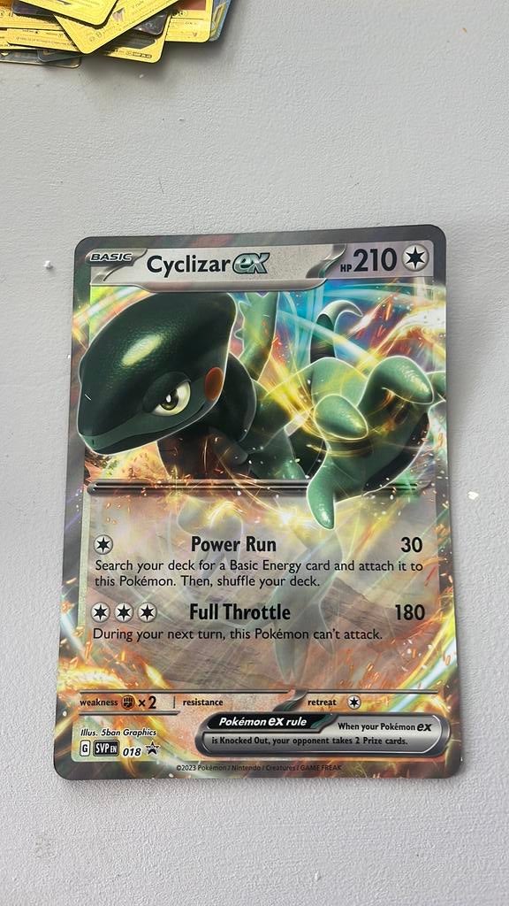 Mooie cyclizar pokemon grote kaart EX 210, Ophalen of Verzenden, Nieuw
