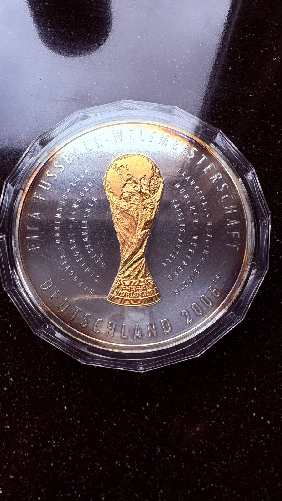 1 Kilo Zilveren 925 FIFA WK 2006 Gedenkmunt - Duitsland, Postzegels en Munten, Ophalen of Verzenden, Zilver