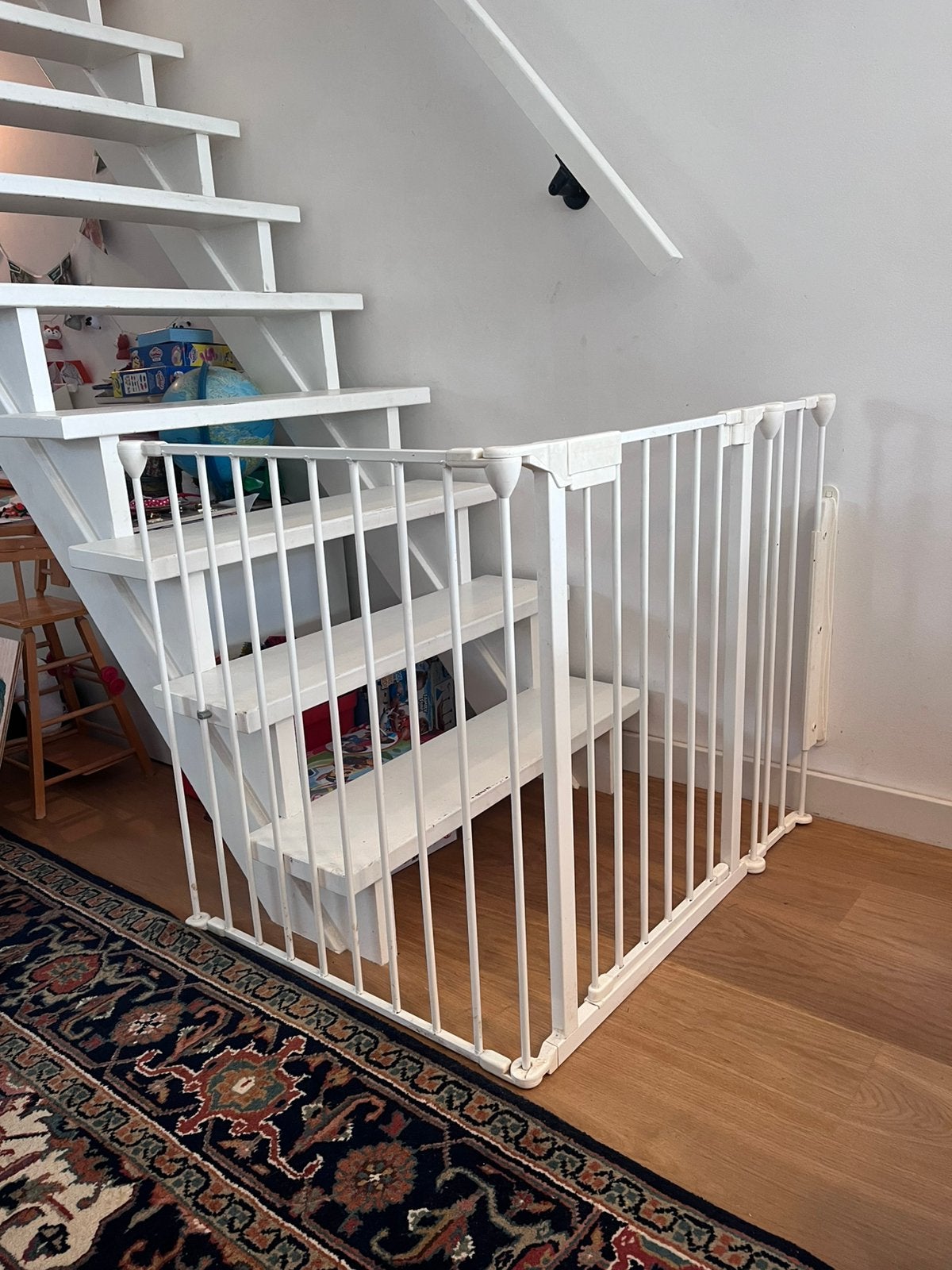 Babydan flex traphekje / haardhekje wit, Ophalen, Gebruikt, 115 cm of meer, Metaal of IJzer
