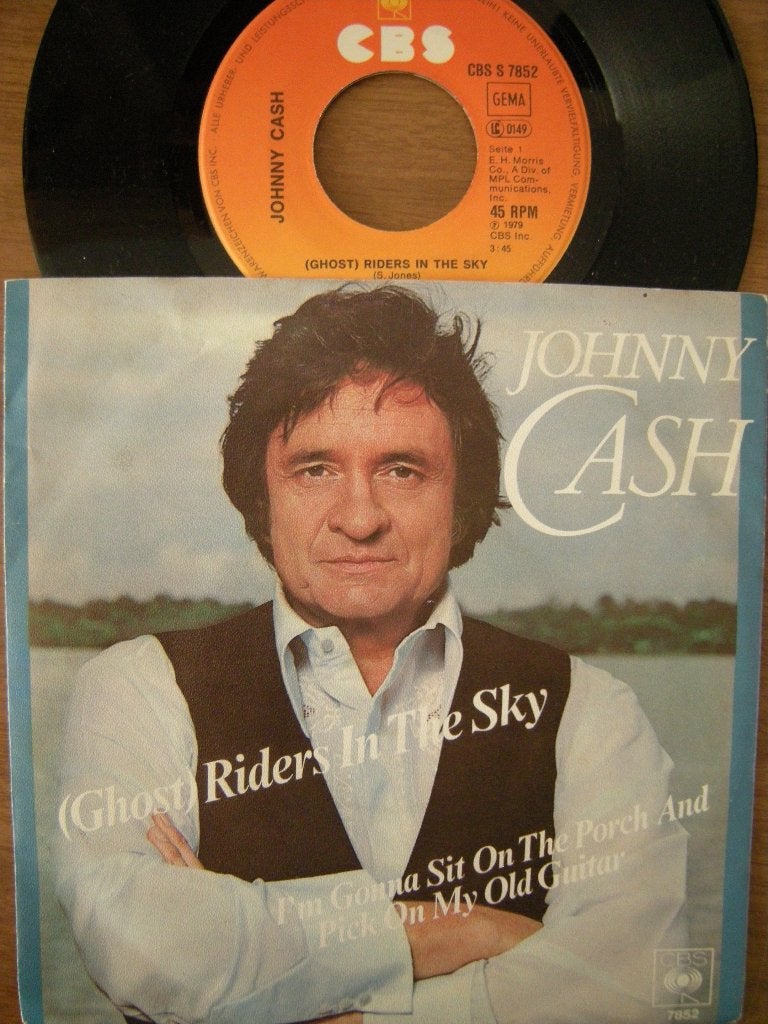 Johnny Cash (Ghost) Riders In The Sky, Cd's en Dvd's, Vinyl Singles, Gebruikt, 7 inch, Ophalen of Verzenden, Country en Western