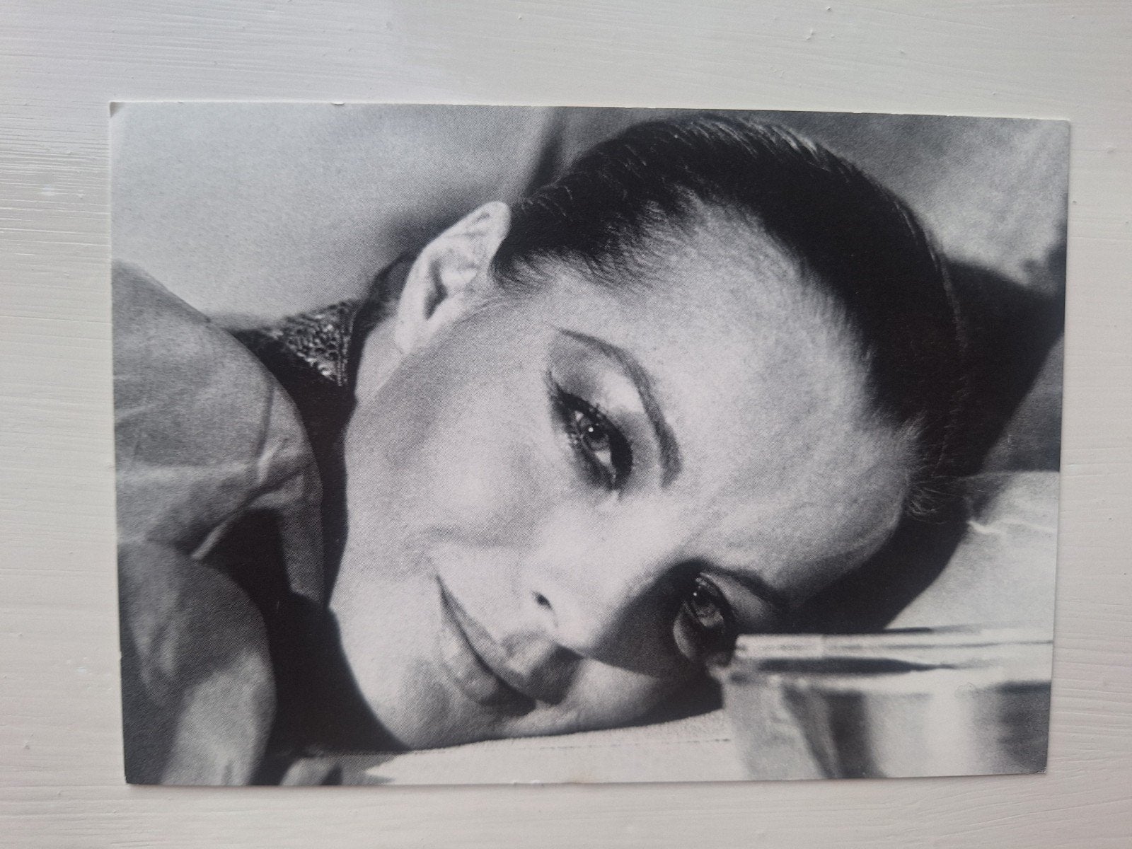 Romy Schneider kaart, Verzamelen, Ophalen of Verzenden, Zo goed als nieuw, Film, Foto of Kaart