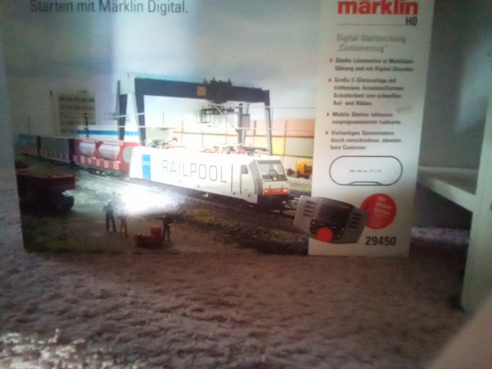 Märklin H0 Digital Startset 29450 Containerzug, Ophalen, Wisselstroom, Treinset, Zo goed als nieuw