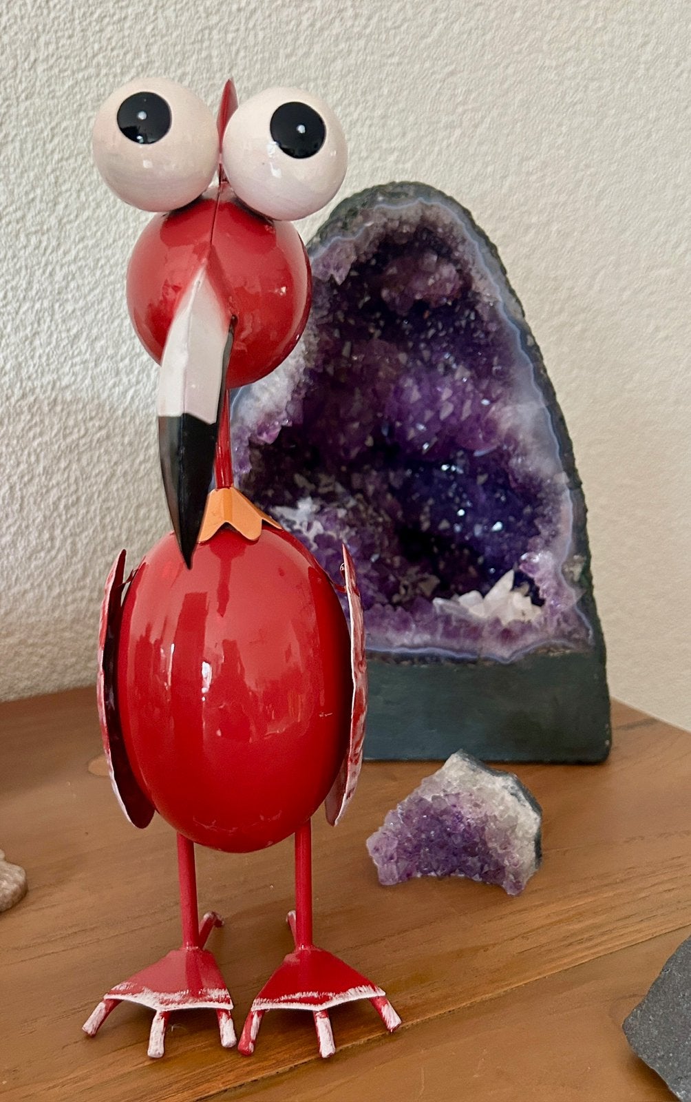 Grappige Flamingo Decoratie - Metaal, Ophalen of Verzenden, Nieuw, Rood, Metaal