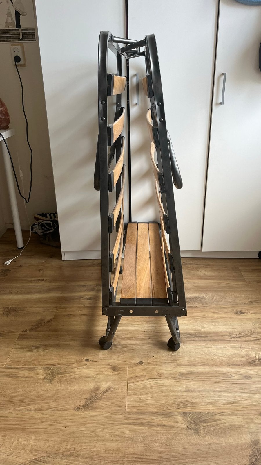 Opvouwbaar bedframe met lattenbodem, Ophalen, Gebruikt