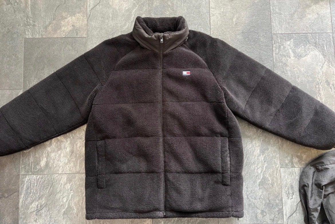 Tommy Jeans Puffer Jas - Zwart - Maat XL, Ophalen of Verzenden, Zo goed als nieuw, Maat 56/58 (XL), Zwart