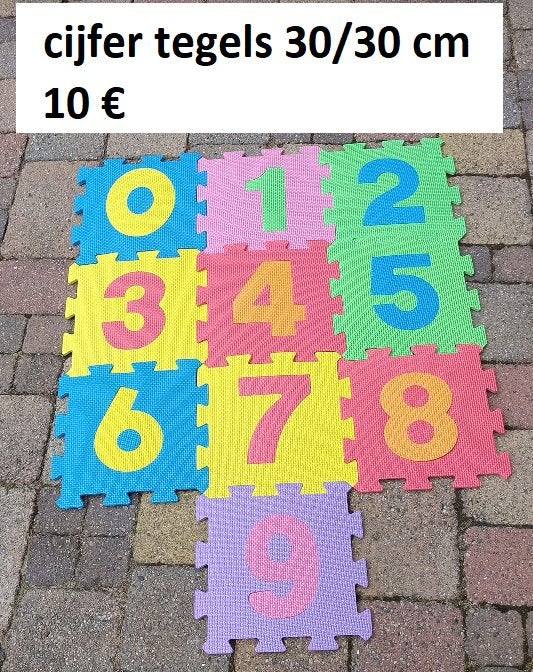 foam vloer tegels , cijfers en dieren, Ophalen of Verzenden, Gebruikt