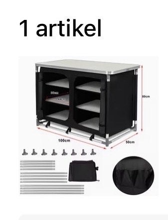 Kampeerkast campingkast kamperen opruimen stevig handig, Caravans en Kamperen, Ophalen, Nieuw