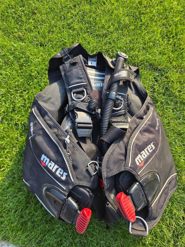 Mares Dragon BCD / trimvest maat L – geïntegreerd lood, Watersport en Boten, Duiken, Ophalen of Verzenden, Gebruikt, Trimvest of Wing