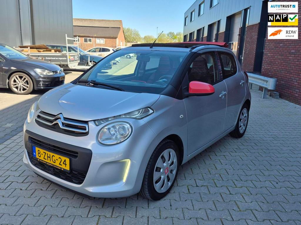 Citroen C1 1.2 PureTech Airscape Shine Cabrio, Auto's, Voorwielaandrijving, Euro 5, Stof, Gebruikt