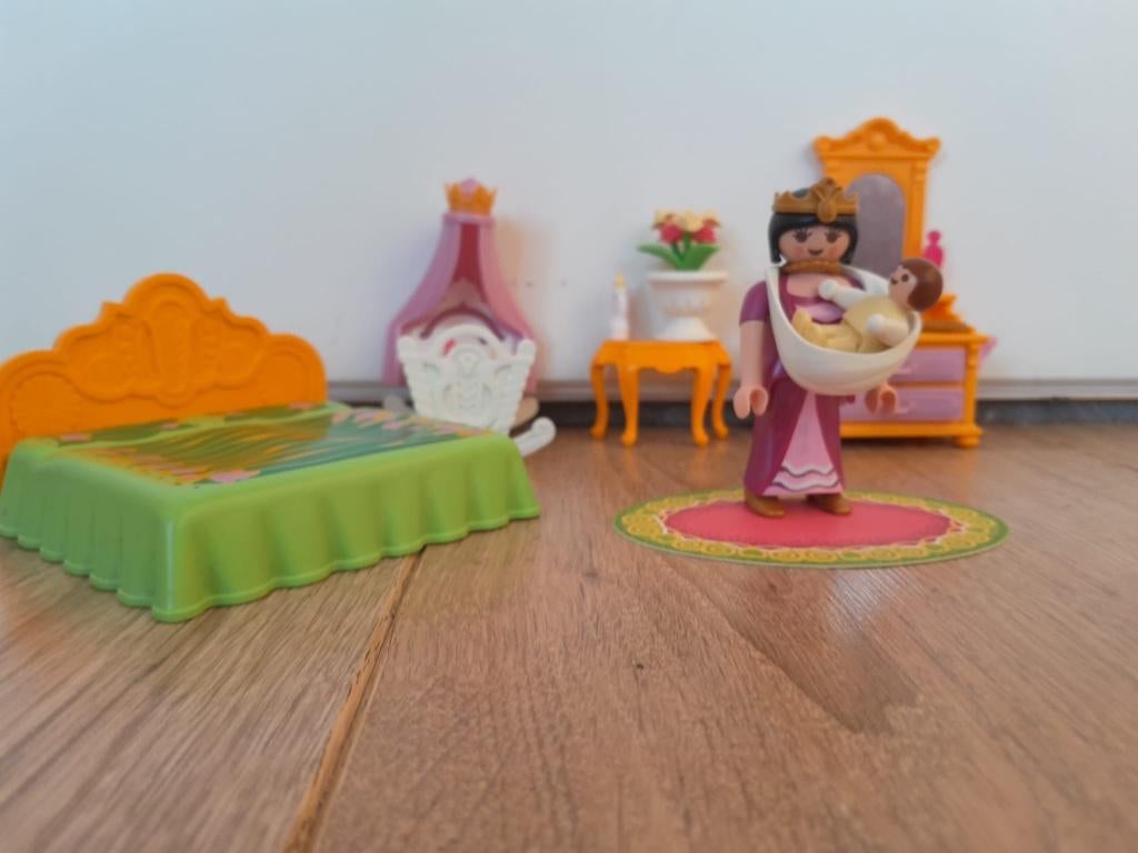 Playmobil Koninklijke slaapkamer met wieg 5146, Ophalen of Verzenden, Zo goed als nieuw, Complete set