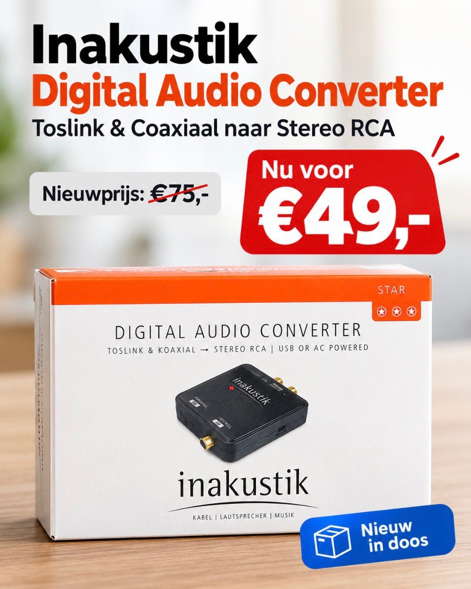 Inakustik dac, Inakustic, Nieuw, Ophalen of Verzenden, Inakustic