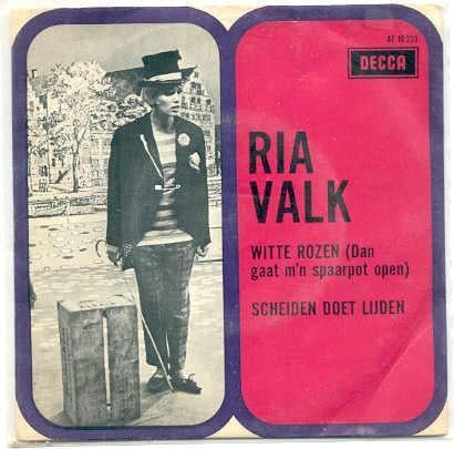 Ria Valk- Witte Rozen, Verzenden, Zo goed als nieuw, Overige formaten, Levenslied of Smartlap