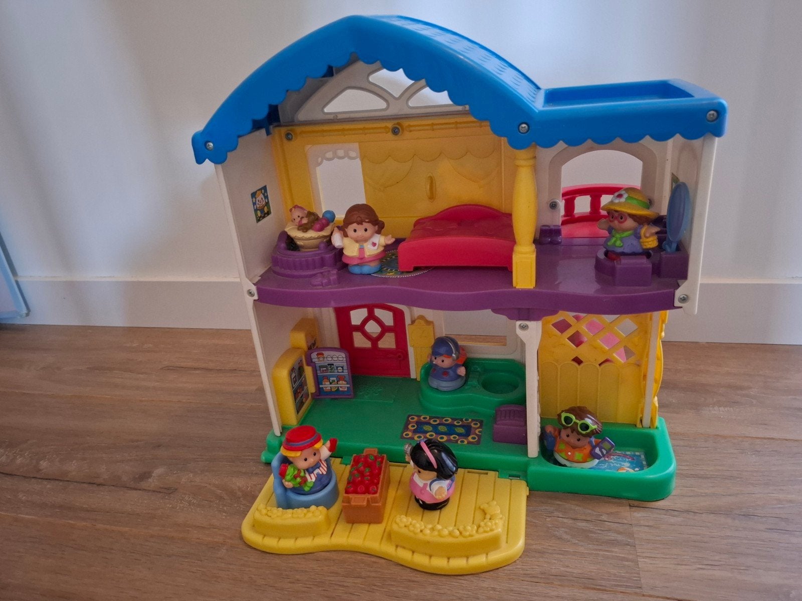 Fisher-Price Little People Poppenhuis met accessoires, Ophalen of Verzenden, Gebruikt, Poppenhuis