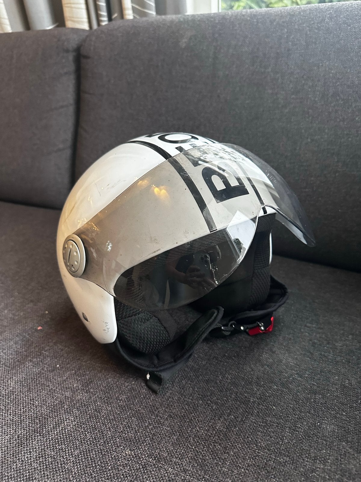 Beon Design Helm - Gebruikt, Goede Staat, Fietsen en Brommers, Brommerhelmen, Ophalen, Gebruikt