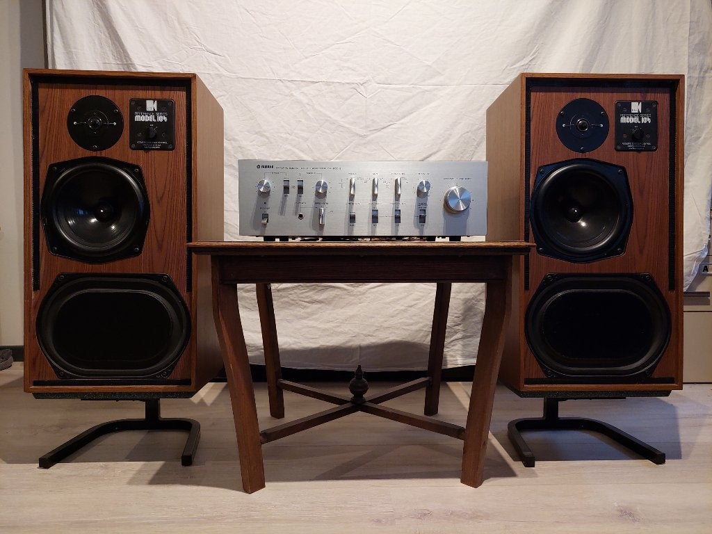 Yamaha CA 800 ll versterker  met  Kef reference 104, Ophalen, Gebruikt, 120 watt of meer, Overige merken