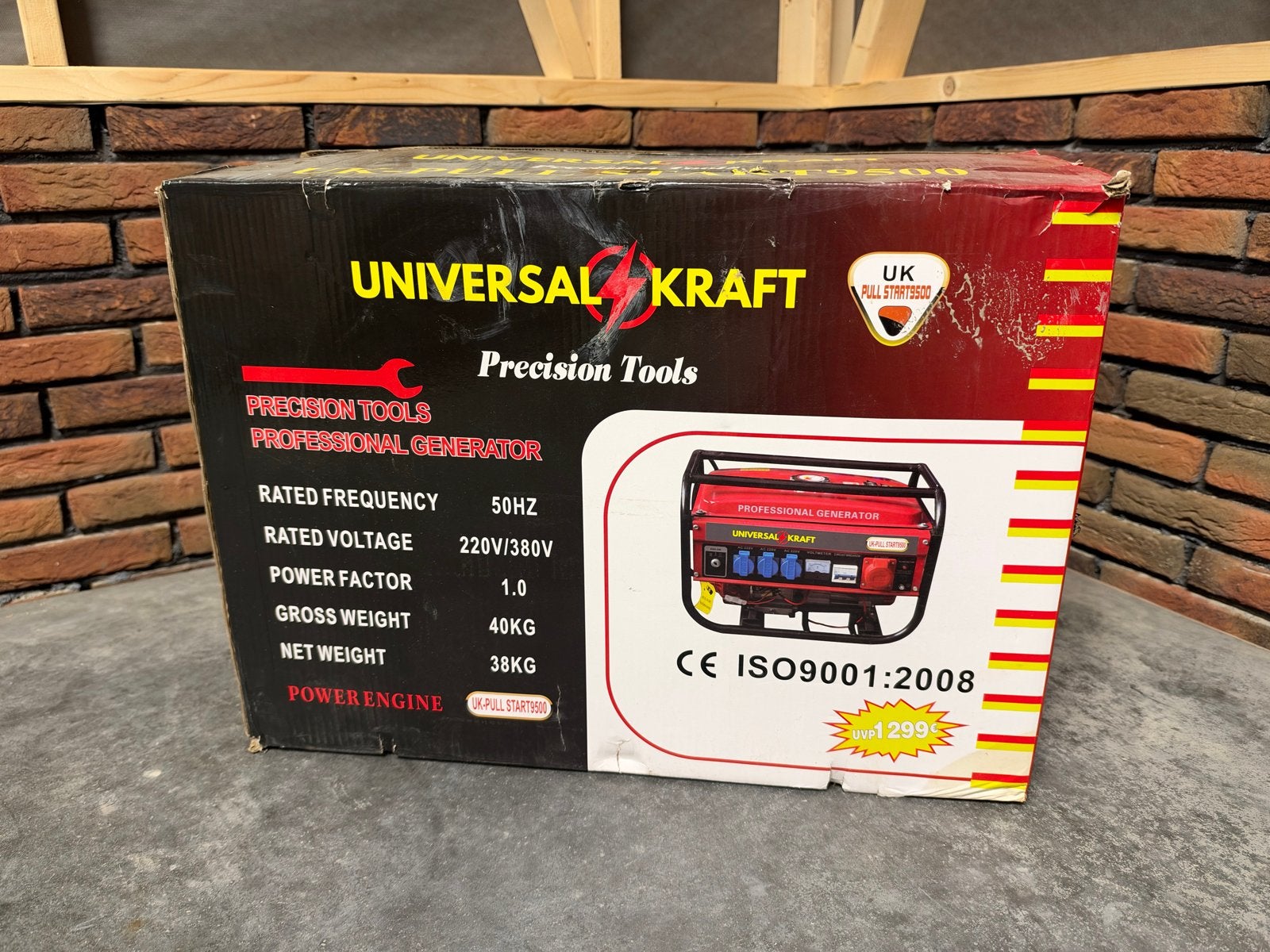 Universele Kraft Generator - UK-PULL START9500, Ophalen, Nieuw, 10 tot 30 kVA, Benzine