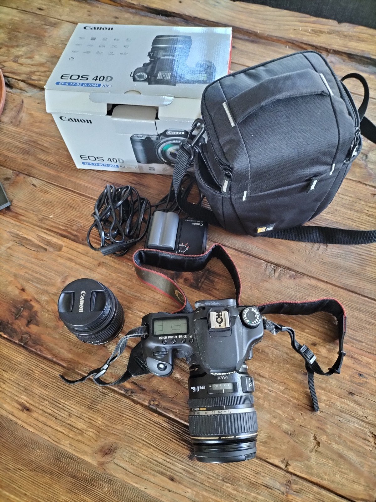 Canon EOS 40D Spiegelreflexcamera met 2 lenzen en accesoires, Ingebouwde flitser, Gebruikt, Spiegelreflex, Canon