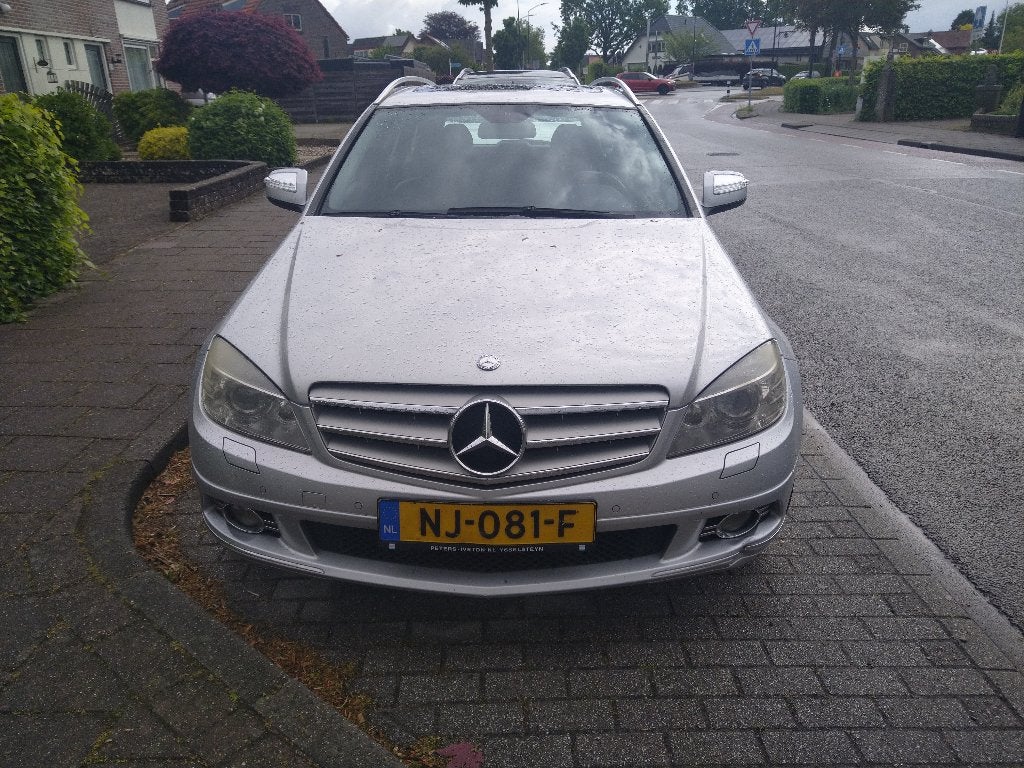 Mercedes-Benz C-Klasse 2.2 CDI C220 Estate AUT 2008 Grijs, Auto's, Mercedes-Benz, Automaat, 1800 kg, Zwart, 4 cilinders