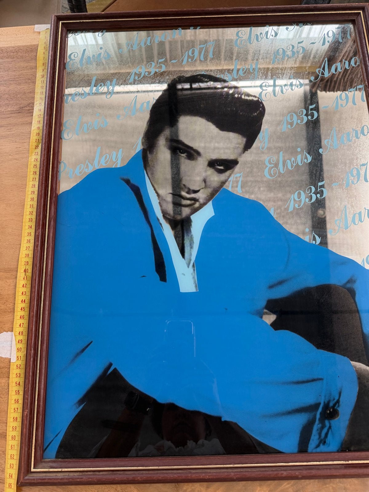 Elvis Presley Spiegel - Uniek Decoratiestuk, Verzamelen, Ophalen, Gebruikt, Overige typen