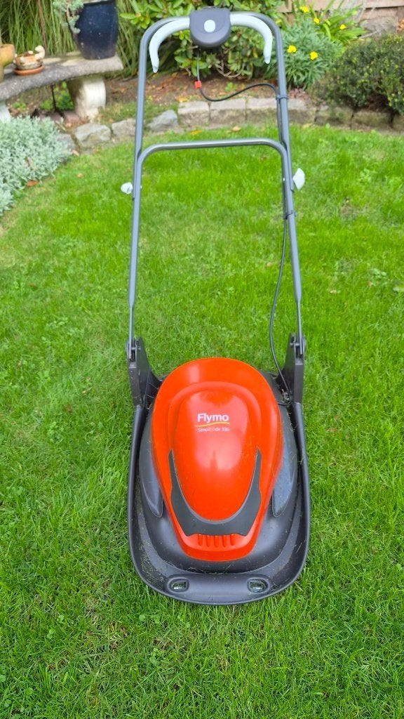 Elektrische zweefmaaimaaier 330 breed, Ophalen, Cirkelmaaier, Elektrische grasmaaier, Zo goed als nieuw
