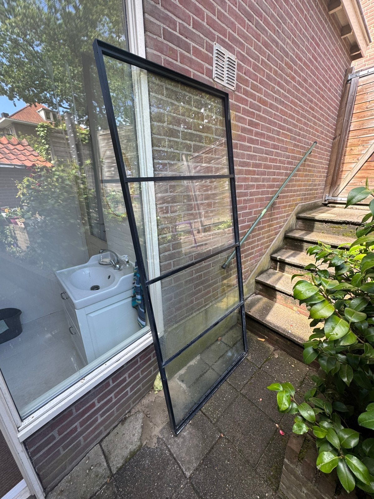 Glas douchewand 210x88cm, Ophalen, Zo goed als nieuw, Glas, Douche