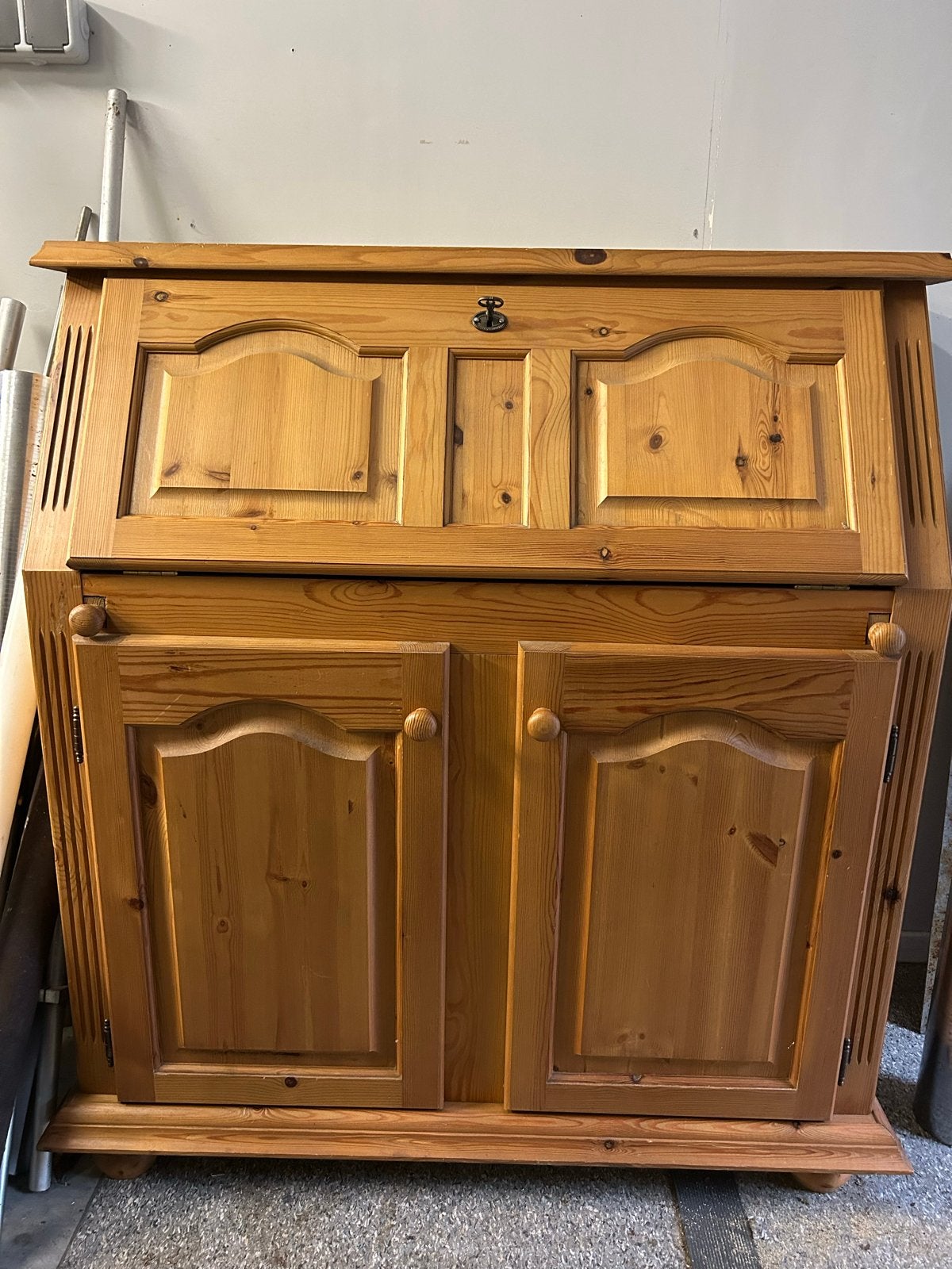 Mooie Grenen Secretaire - 112x100x53 cm, Ophalen, Gebruikt