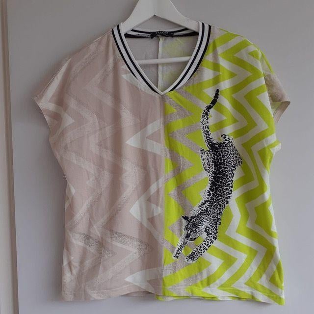 T-shirt met tijger applicatie van Tuzzi maat 40, Maat 38/40 (M), Ophalen of Verzenden, Zo goed als nieuw, Korte mouw