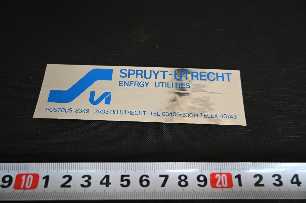 sticker Utrecht SPRUYT  Energy Utilities, Ophalen, Zo goed als nieuw